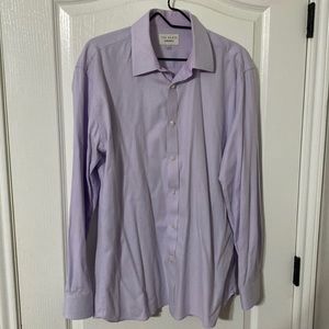Mens Ted Baker Endurance Lavender Dress Shirt 17” neck 34|35